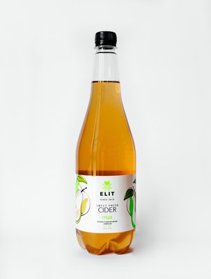 Сидр солодкий купажний газований Sweet Fresh cider Яблучний з Грушею 1 л 4820211640057 фото