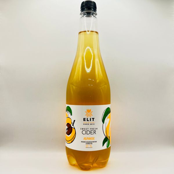 Сидр сладкий купажный газированный Sweet Fresh cider Яблочный с Абрикосом 1 л 4820211640163 фото