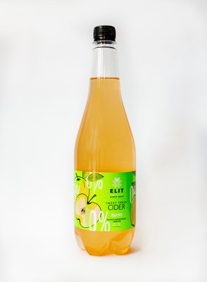 Сидр солодкий купажний газований Sweet Fresh cider безалкогольний Яблуко 1 л 4820200000015 фото